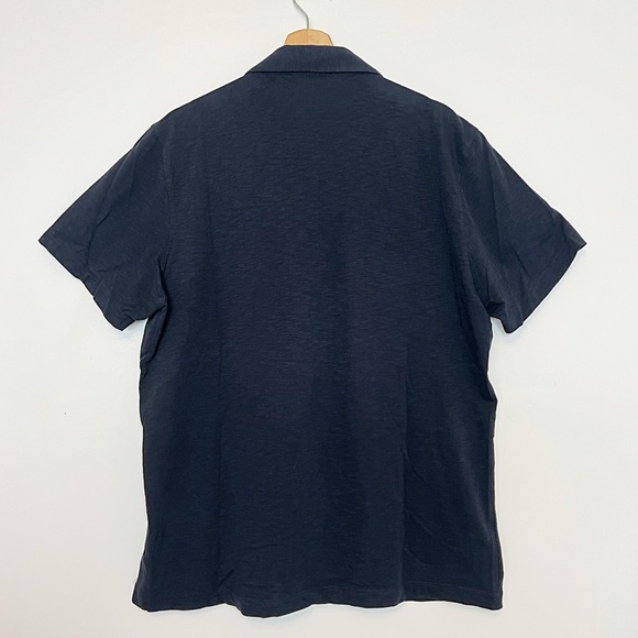 Theory Men's Black Polo Shirt Cotton Blend Size XL - Picture 9 of 13